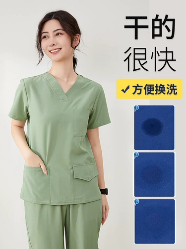 Эластичная быстросохнущая тонкая летняя униформа врача для работы