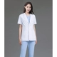 Элитный короткий белый халат, короткий рукав