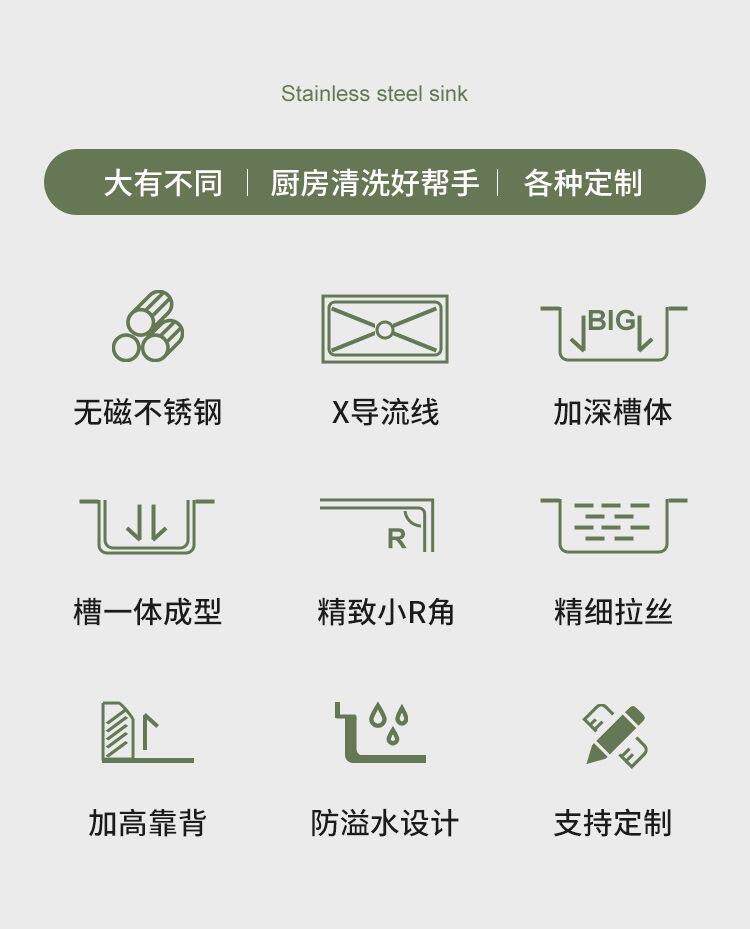 Мойка двойная 304商用不锈钢厨房水槽带平台家用洗菜池洗手盆一体洗碗洗衣水槽 OTHER