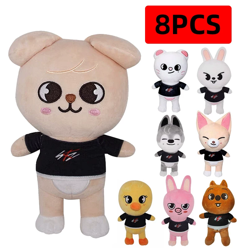 Часы 20 см с задним механизмом OOP LUSH TOYS Stray Kids Карманное плюшевое животное Stray Kids плюс