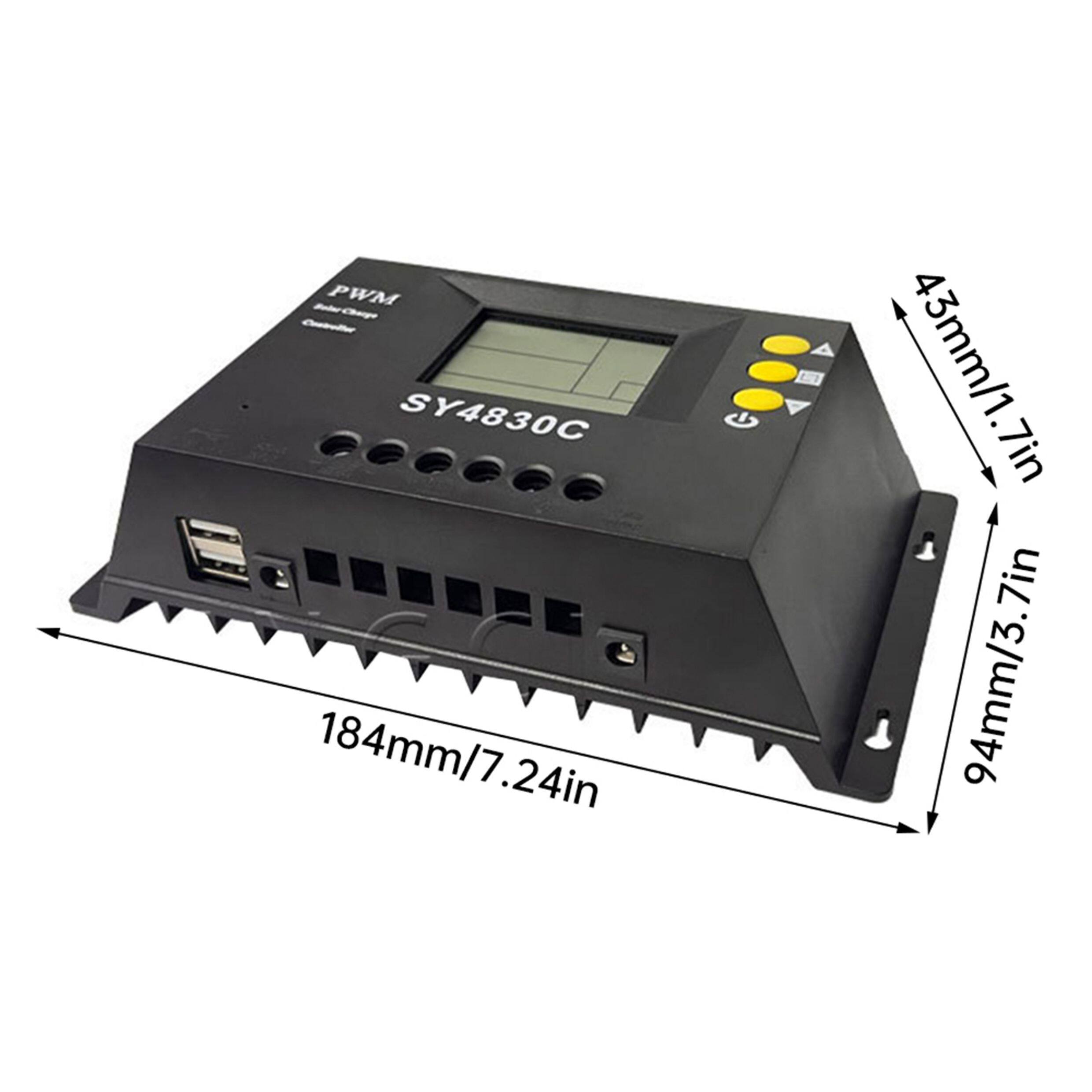 Зарядное устройство 12v24v36v48v全自动通用型充锂电铅酸光伏板发电mppt太阳能控制器