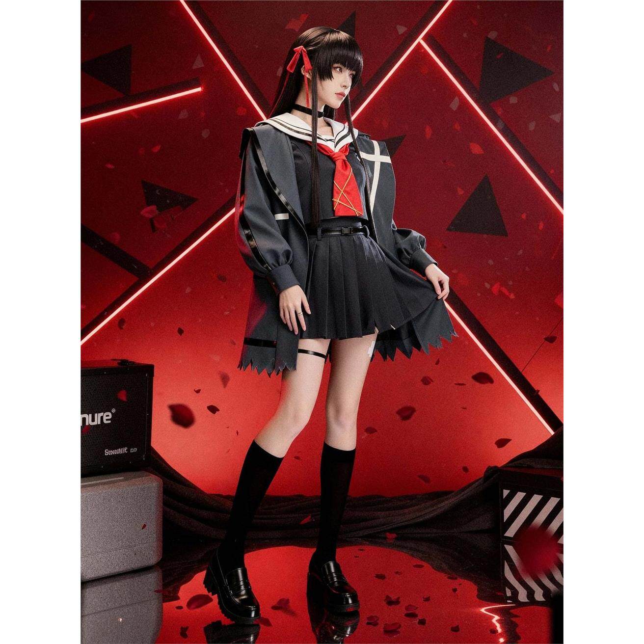 千咲cos服鸣潮C服同款套装二次元JK日常cosplay表演服饰_Cosplay女装_淘宝游戏网