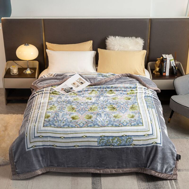 [Bedding Queen] Cloud Blanket Luxurious Life Thickened Fleece Blanket Single Item High Weight