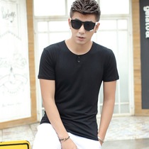 Ka Shing Bird Modal Short Sleeve T-shirt Mens Round Neck Summer Dress base shirt Slim Tide Brand Ice Silk Half Sleeve