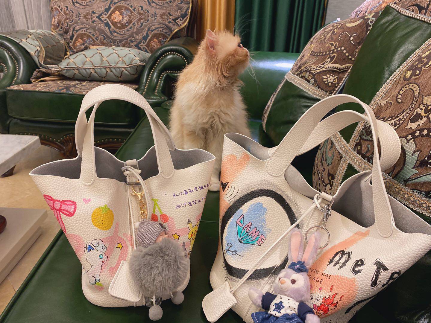 Fluoxetine Studio Japan Gurnika Soft Cute Graffiti Cabbage Basket Leather (Summer Special)