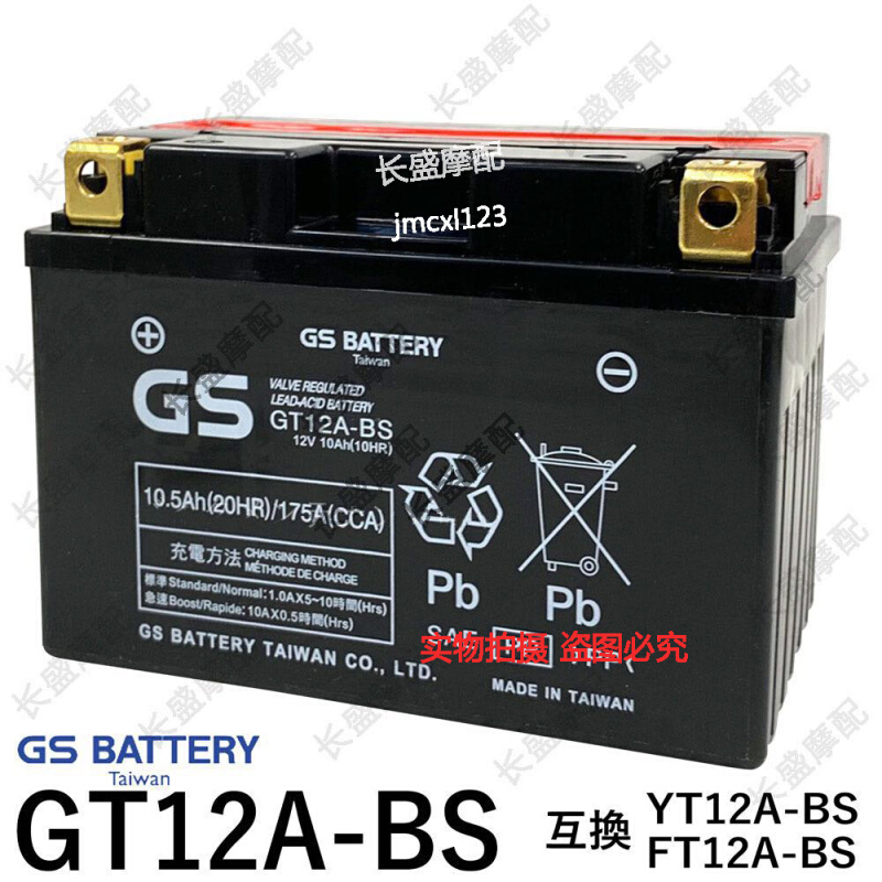 Sanyang cruise CRUISYM 300 Alpha T1T2 motorcycle battery 12V10AH storage battery GT12A-BS-Taobao