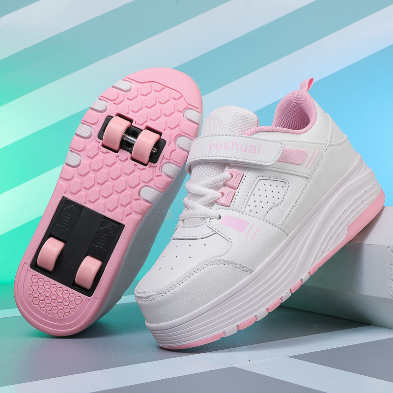 Heelys Shoes for Men, Women, and Children 2026 New Spring Model with Invisible Four Wheels That Can Automatically Retract for Walking and Sports Roller Skating