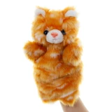 Animal Hand Puppet Cat Dolls Plush Hand Doll Early Education