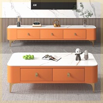 Coffee table living room home style small apartment coffee table TV cabinet combination modern simple light luxury bedroom set TV cabinet