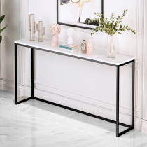 Marble entrance table against the wall ultra-narrow radiator shield sofa bedside shelf long side table