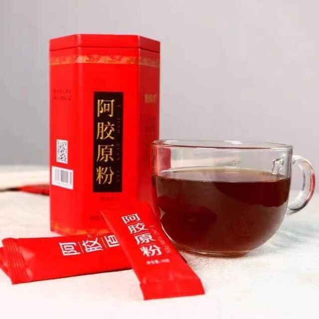 Send 2 Cans of Authentic Shandong Dong'E Ejiao Instant Powder 250g in Iron Cans, 25 Bags of Ejiao Powder for Gifting