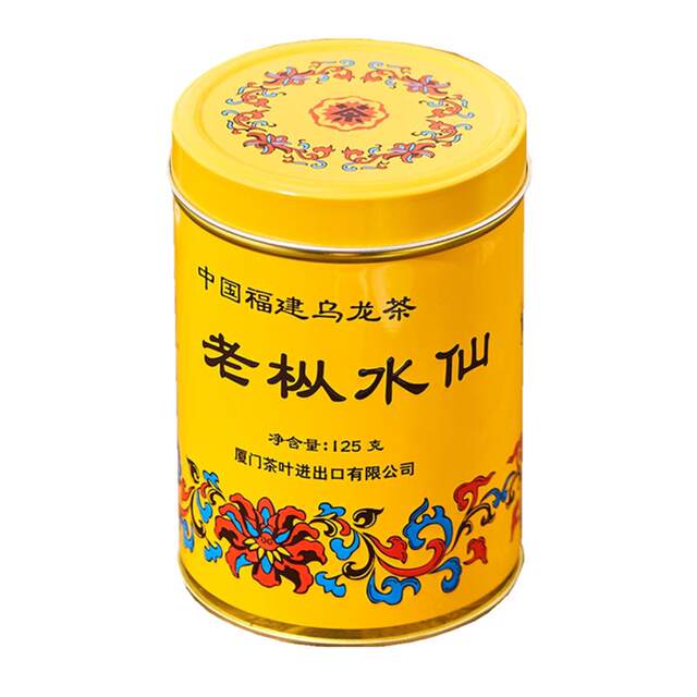 Zhongcha Xiamen Import and Export Hai Di Tea At102 Lao Cong Shui Xian Strong Aroma Type Yellow Canister Loose Tea 2022 Vintage