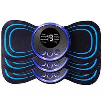 4PCS LCD Display EMS Neck Massage Electric Massager Cervical