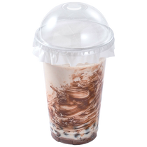 Milk tea leak-proof paper disposable coffee spill-proof packaging gasket beverage takeaway drink cup sealing paper film 679