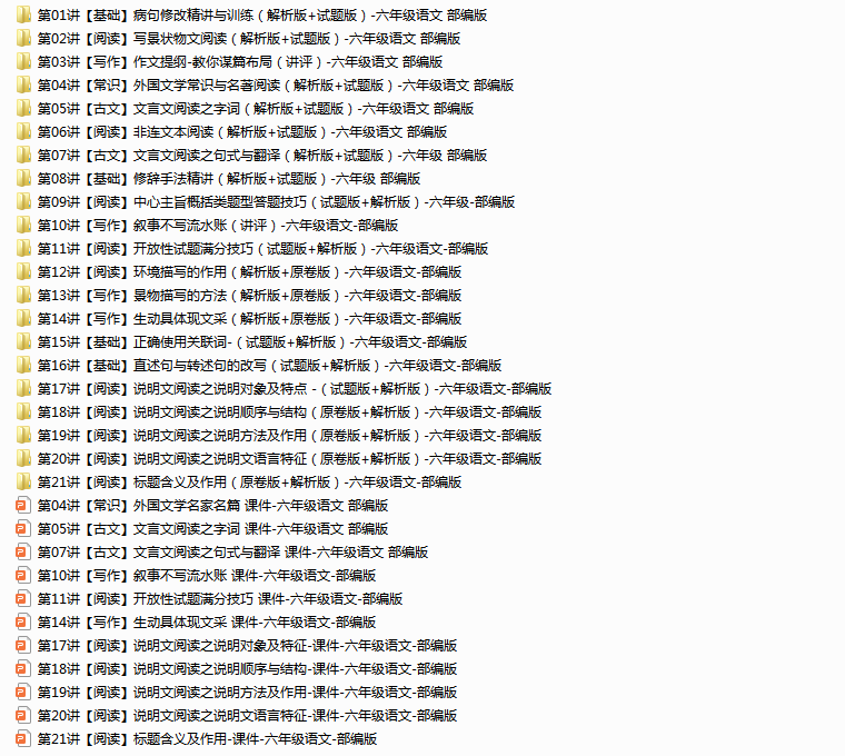 图片[6]-2023年人教版小学语文数学英语小升初总复习电子版专项复习课件-腾翔云网创