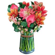 Mothers Day 3D 3D Handheld Flower Bundle Greeting Card