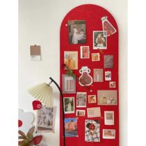 Arch-shaped felt wall stickers cork board photo wall color separation Nordic wall decoration living room bedroom display background wall