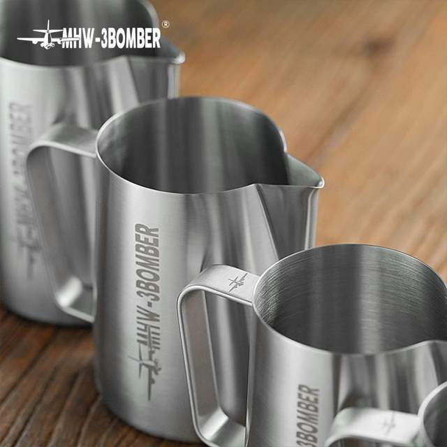 MHW-3BOMBER Bomber Latte Art Cup Eagle Beak Stainless Steel Latte Art Cylinder Espresso Milk Cup Special Edition 3.0