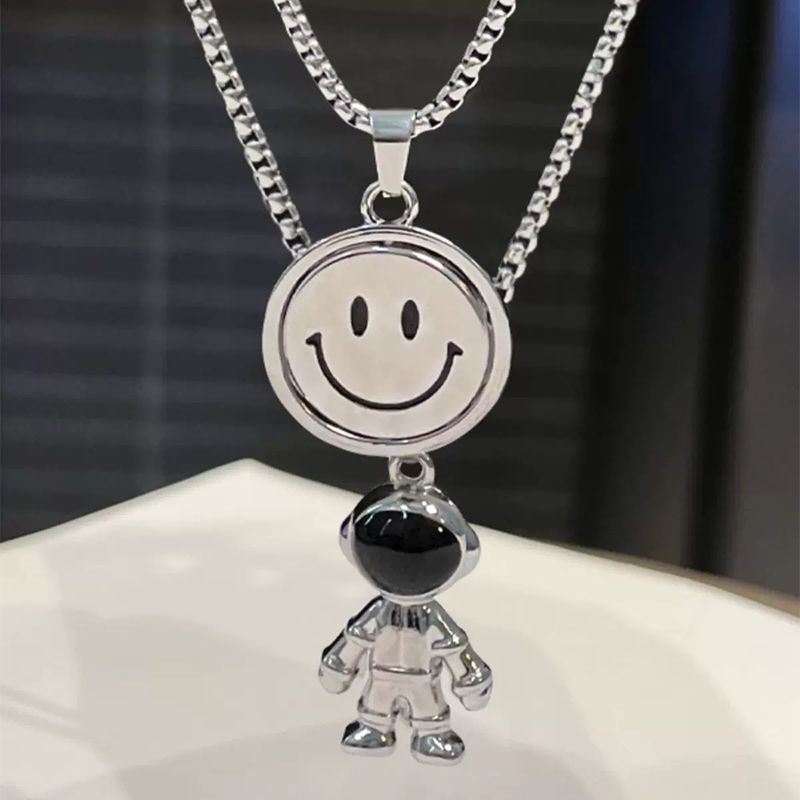 100 Hitch Necklace for men and women with the same family of ins and children Baby wearing matching accessories Chain Hip Hop Street Dance Boy Pendant Tide Cool-Taobao