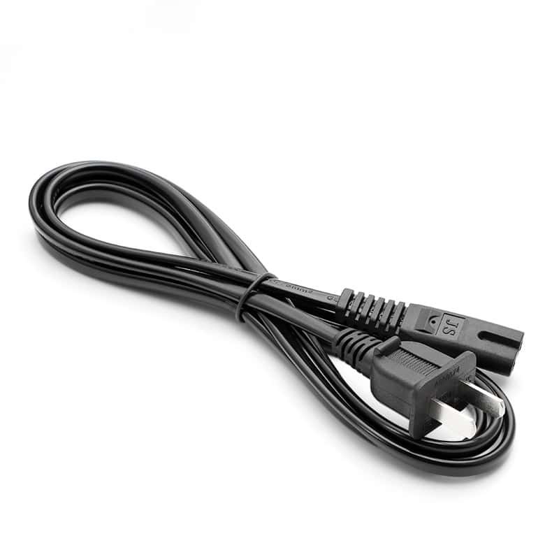 National Standard Two Flat Hole 8-Shaped Tail Ac Desk Lamp Printer Amplifier Speaker 8-Shaped Tail Two-Core Adapter Power Cord