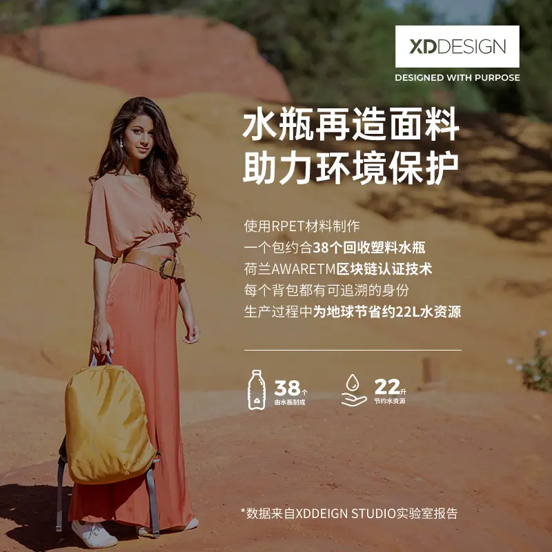 XDDESIGN Soft Cloud Series Fashion Casual Lightweight Korean Style Multifunctional Waterproof Backpack - Thumbnail 6