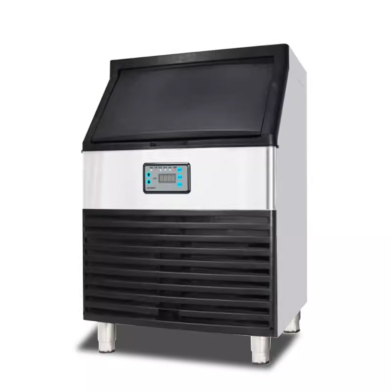 Synaptics Ice Machine Is a Commercial Large-Scale Fully Automatic Cube Ice Machine for Milk Tea and Hot Pot Restaurants, with Air-Cooled and Water-Cooled Options
