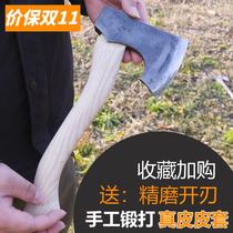Hand-forged outdoor camping ax 65 manganese steel small hand ax survival splitting Chai Niemann bearing steel ax