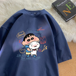 Xiaoxin Xiaobai Japanese Style T-Shirt Short Sleeve Men's New Summer Versatile Half-Sleeve Heavyweight Pure Cotton ins Student Hong Kong Style Top