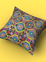 New Guangxi Zhuang characteristics Zhuang brocade pillowcase Zhuang style decorations Chinese ethnic style back cushions