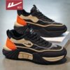 Pull-Back Shoes Men's Shoes 2025 New Winter Fleece-Lined Warm Cotton Shoes Thick-Soled Casual Sports Shoes Leather Upper Dad Shoes Trendy