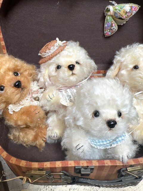 [Material Pack] Bichon Teddy Dog Handmade Joint Doll Puppy DIY Material Pack Sewing Fabric Doll