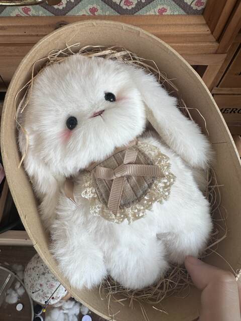 [Finished Gift Box] Handmade Joint Doll Lop-Eared Rabbit Cute Bunny Plush Doll Birthday Gift