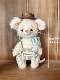 Rat, Little White Mouse Overalls, Mouse Handmade DIY Joint Doll, Hand Puppet Material Package