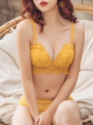 Sexy đồ lót ren V sâu không có vành dày điều chỉnh áo ngực nhỏ trên ngực để thu thập bộ áo ngực lớn - Strapless Bras