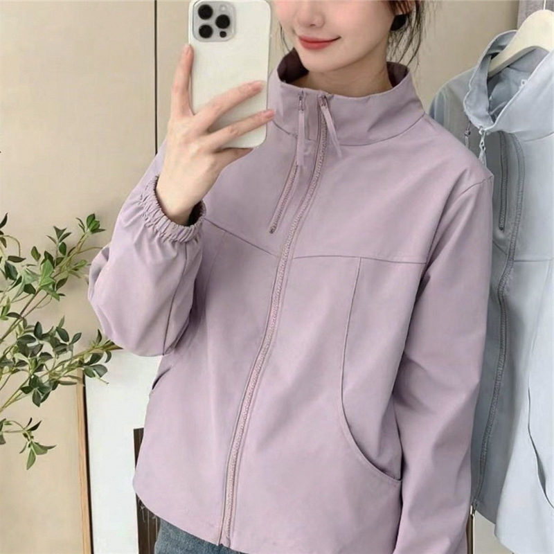 New Style Double-Zip Stand-Collar Softshell Jacket for Spring and Autumn, Loose Fit, Slimming Parka, Plus-Size Outerwear for Trendy Plus-Size Women New Style Double-Zip Stand-Collar Softshell Jacket for Spring and Autumn, Loose Fit, Slimming Parka, Plus-Size Outerwear for Trendy Plus-Size Women