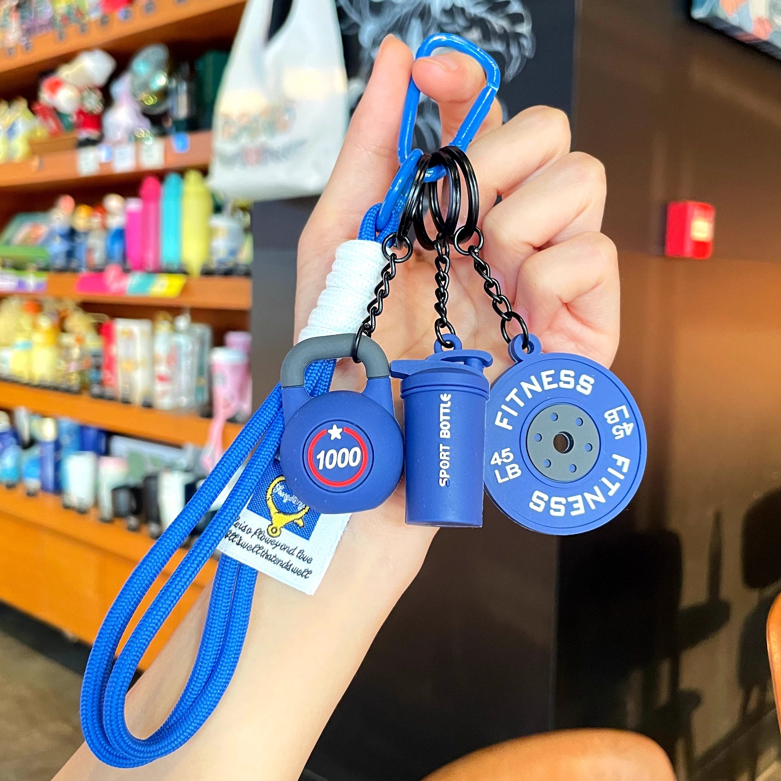 Sports Bag Pendant, Gym Gift, Mini Kettlebell, Creative Souvenir, Small Gift for Couples, Unisex Model