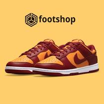 Nike dunk low burgundy gold red yellow mens sports low-top casual sneakers DD1391-701