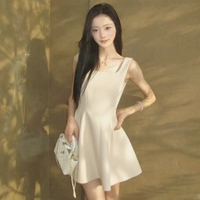 Белая майка, платье-комбинация