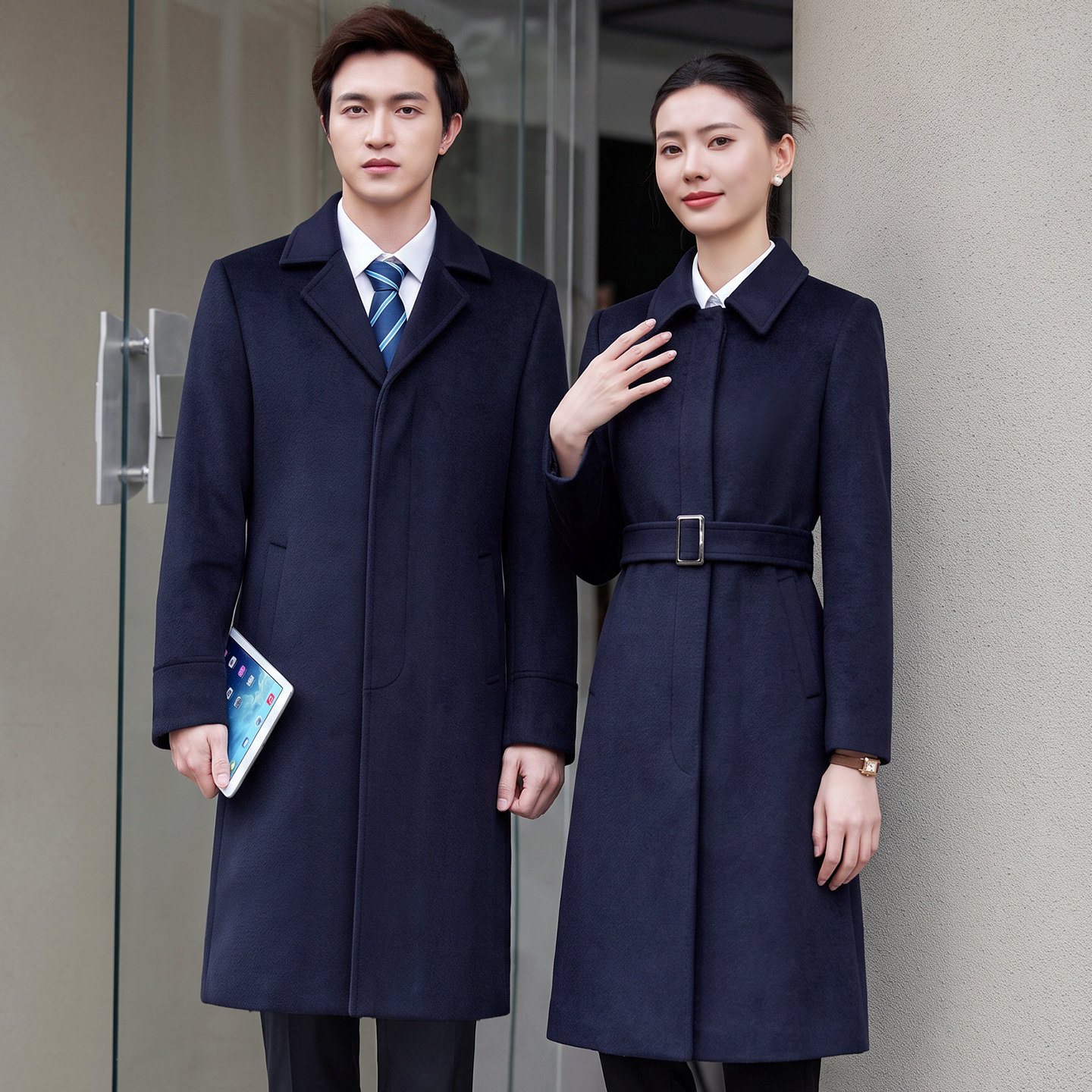 Woolen Woolen Coats for Men and Women, High-End Professional Workwear, Administrative Consulting Company, Corporate Manager Jackets, Work Clothes, Winter
