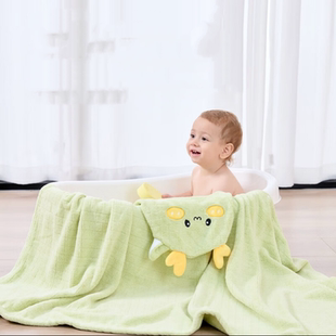 ipoosi婴儿浴巾儿童斗篷浴袍