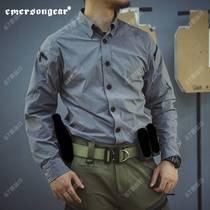 Love Merson High Elasticity Wear and anti crewy speed dry and breathable perspiration shirt Tactical casual flap Outdoor shirt