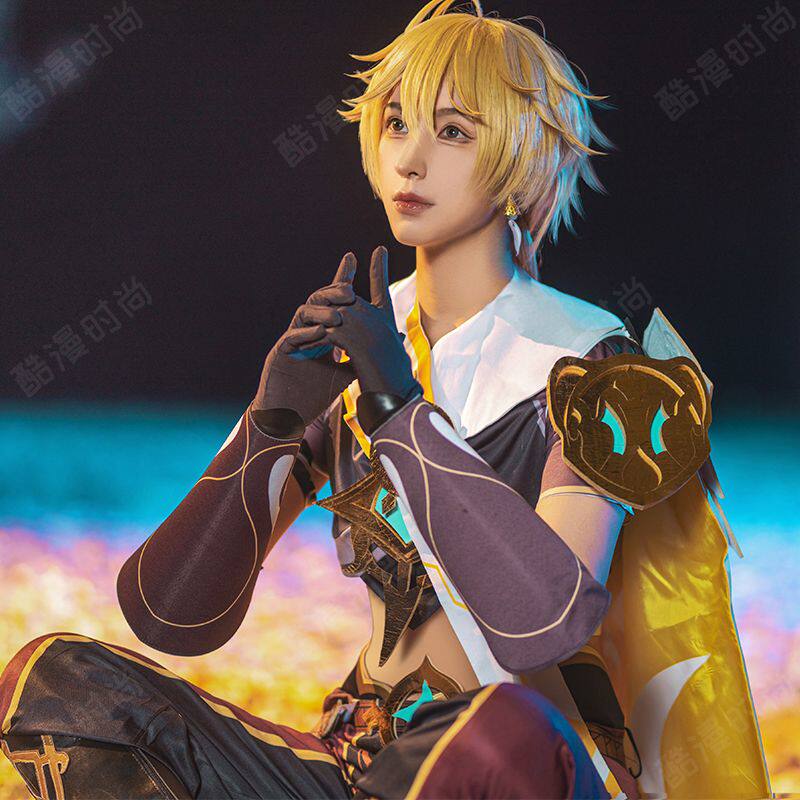原神空cos服旅行者假发主角哥哥荣誉骑士游戏cosplay套装_Cosplay男装_淘宝游戏网