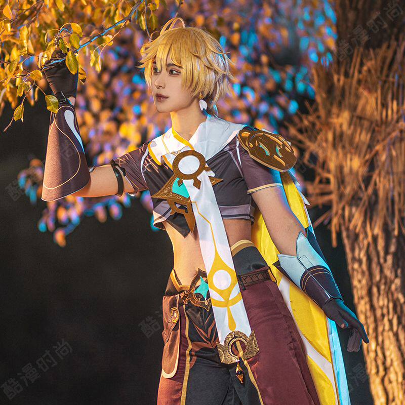 原神空cos服旅行者假发主角哥哥荣誉骑士游戏cosplay套装_Cosplay男装_淘宝游戏网