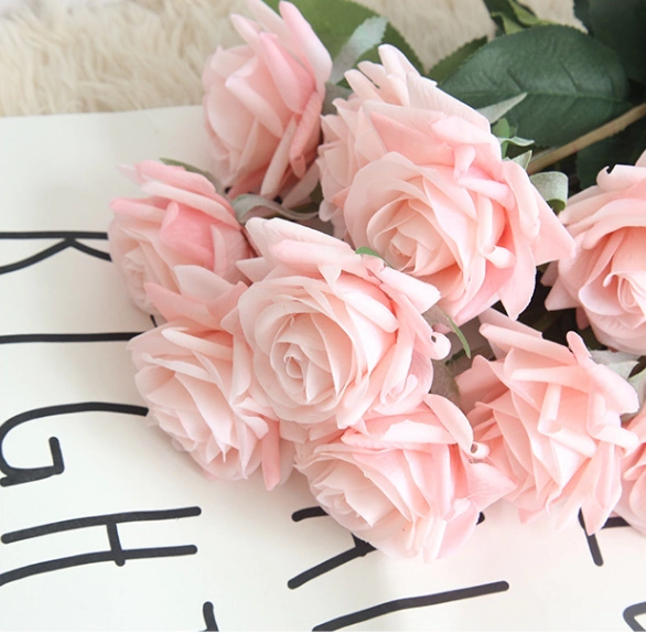 hoa gia cao cap Góc nhọn duy nhất dưỡng ẩm hoa hồng cảm thấy hoa hồng ins mô phỏng bó hoa nhỏ tươi hoa cưới nhẹ sang trọng hoa giả cây phong giả hoa lụa cao cấp nhập khẩu