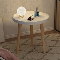 Nordic small round table coffee table sofa side table balcony bedroom simple rental living room simple creative round coffee table