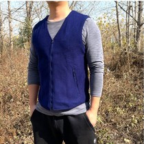 Fidelity XF dark blue velvet vest flame blue emergency rescue backup autumn and winter warm cotton vest plus velvet vest