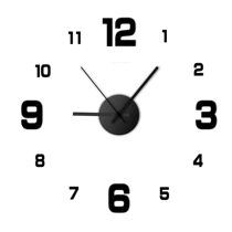 Creative Frameless DIY Wall Clock Wall Decoration Home Silen