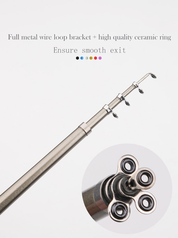 Море удочкой 1米新款钢笔钓鱼竿配xm100迷你金属纺车轮跨境爆款亚马h4