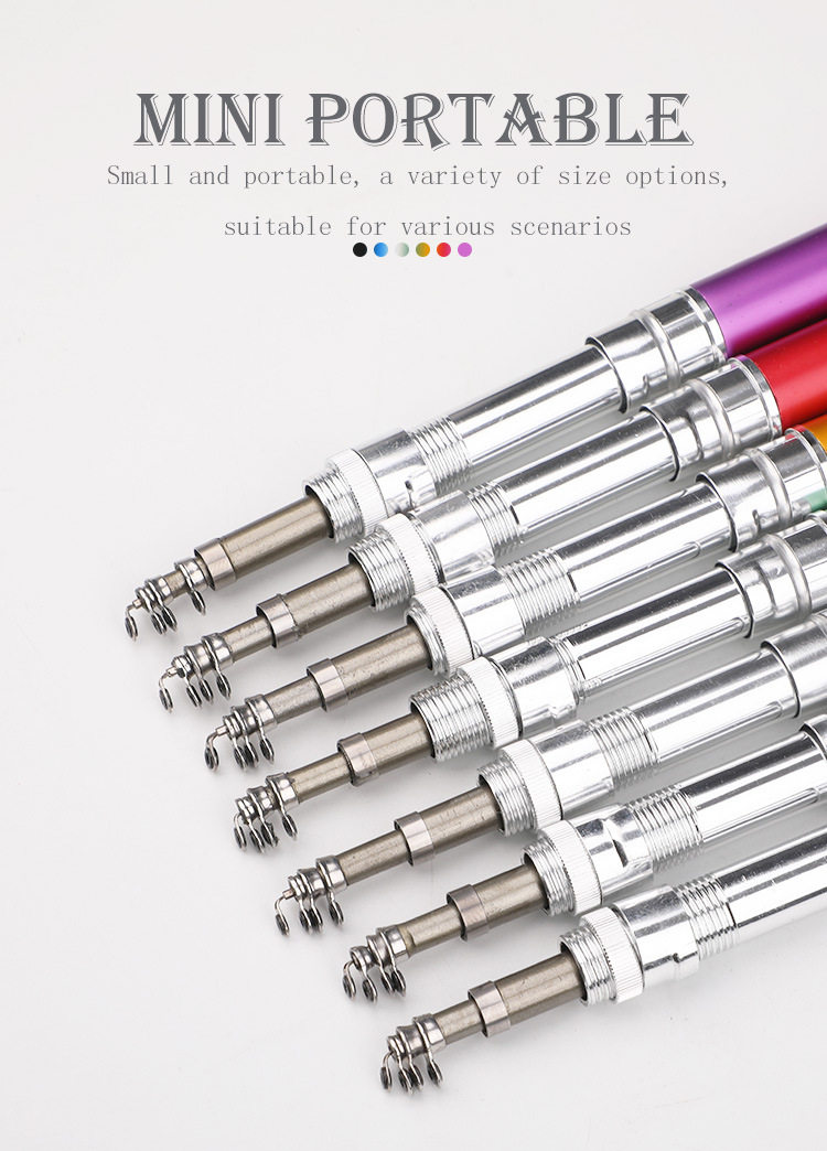 Море удочкой 1米新款钢笔钓鱼竿配xm100迷你金属纺车轮跨境爆款亚马h4