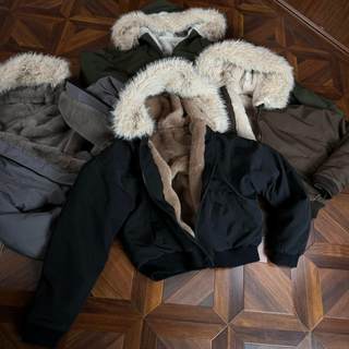 Oclin multi-shaped mountain sculpture wasserabweisende, kältebeständige jacke mit festem farbstoff und nerzimitat und abnehmbarem pelzkragen